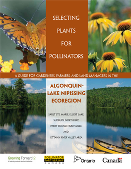 Selecting Plants for Pollinators Selecting Plants for Pollinators