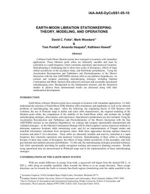 Earth-Moon Libration Stationkeeping: Theory, Modeling, and Operations