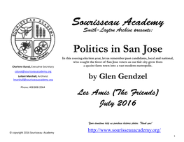 Politics in San Jose