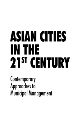 Contemporary Approaches to Municipal Management