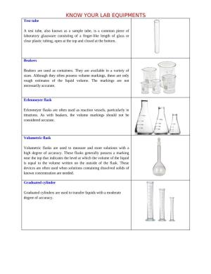 Laboratory Equipment Used in Filtration