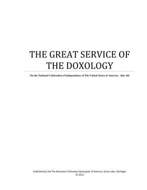 The Great Service of the Doxology