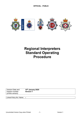 Regional Interpreters SOP V0.7 Inc