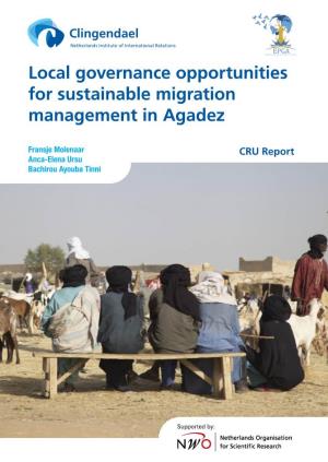 Local Governance Opportunities for Sustainable Migration Management in Agadez