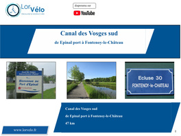 Canal Des Vosges Sud De Epinal Port À Fontenoy-Le-Château
