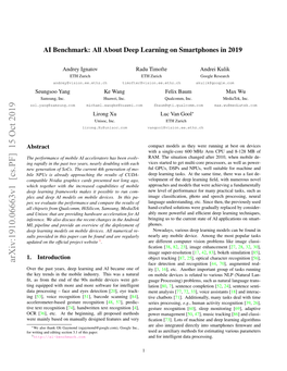 Arxiv:1910.06663V1 [Cs.PF] 15 Oct 2019