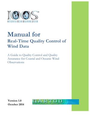 Manual for Real-Time Quality Control of Wind Data
