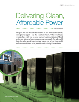 Delivering Clean, Affordable Power