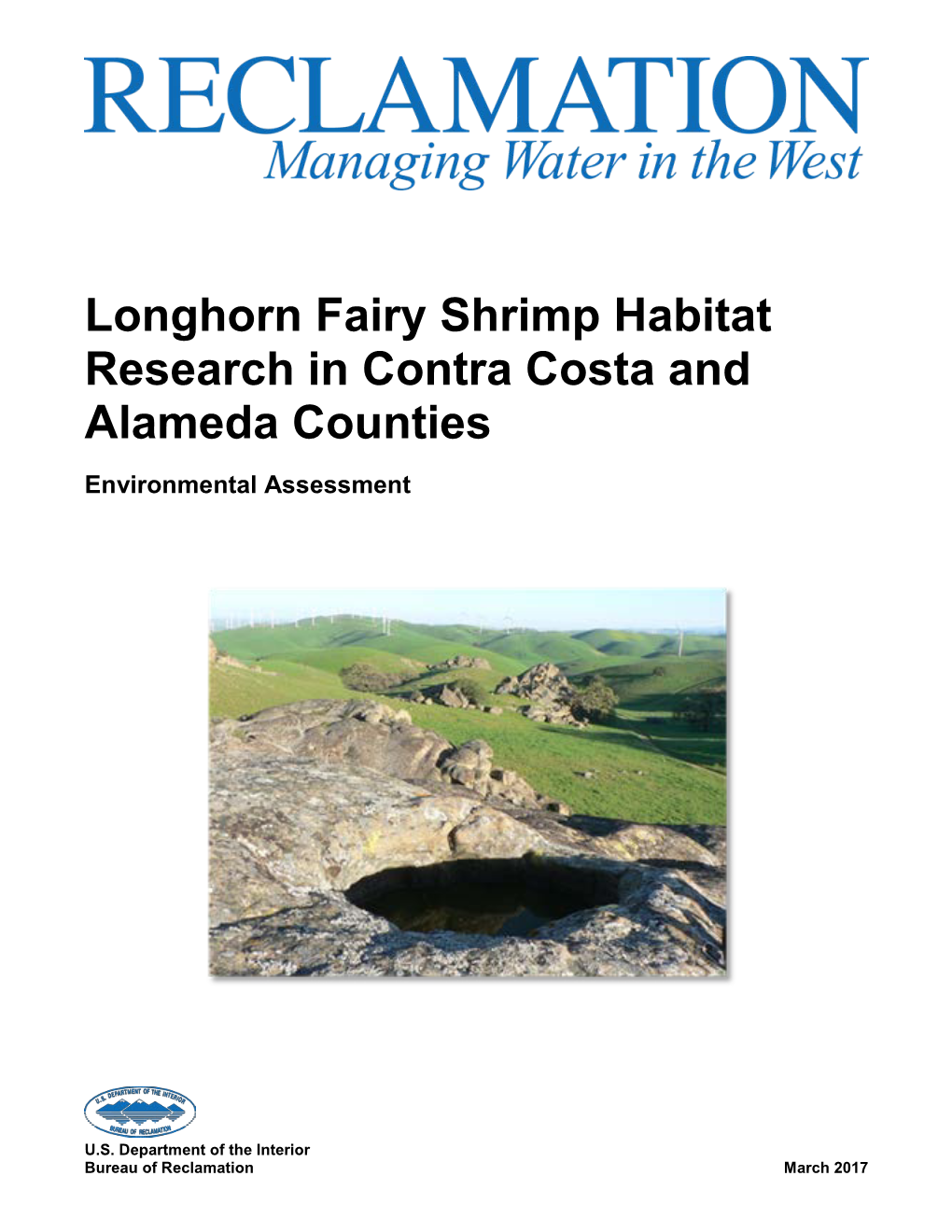 Longhorn Fairy Shrimp Research EA