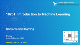 10701: Introduction to Machine Learning