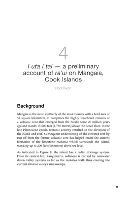 I Uta I Tai — a Preliminary Account of Ra'ui on Mangaia, Cook Islands