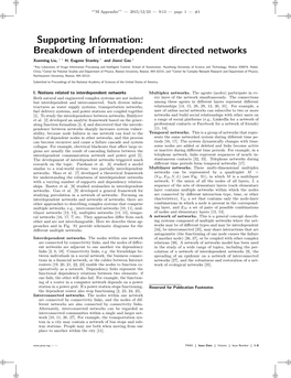 Breakdown of Interdependent Directed Networks Xueming Liu, ∗ † H