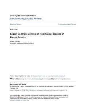 Legacy Sediment Controls on Post-Glacial Beaches of Massachusetts