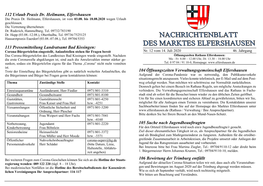 112 Urlaub Praxis Dr. Heilmann, Elfershausen 113 Pressemitteilung