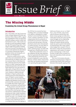 The Missing Middle: Examining the Armed Group Phenomenon in Nepal