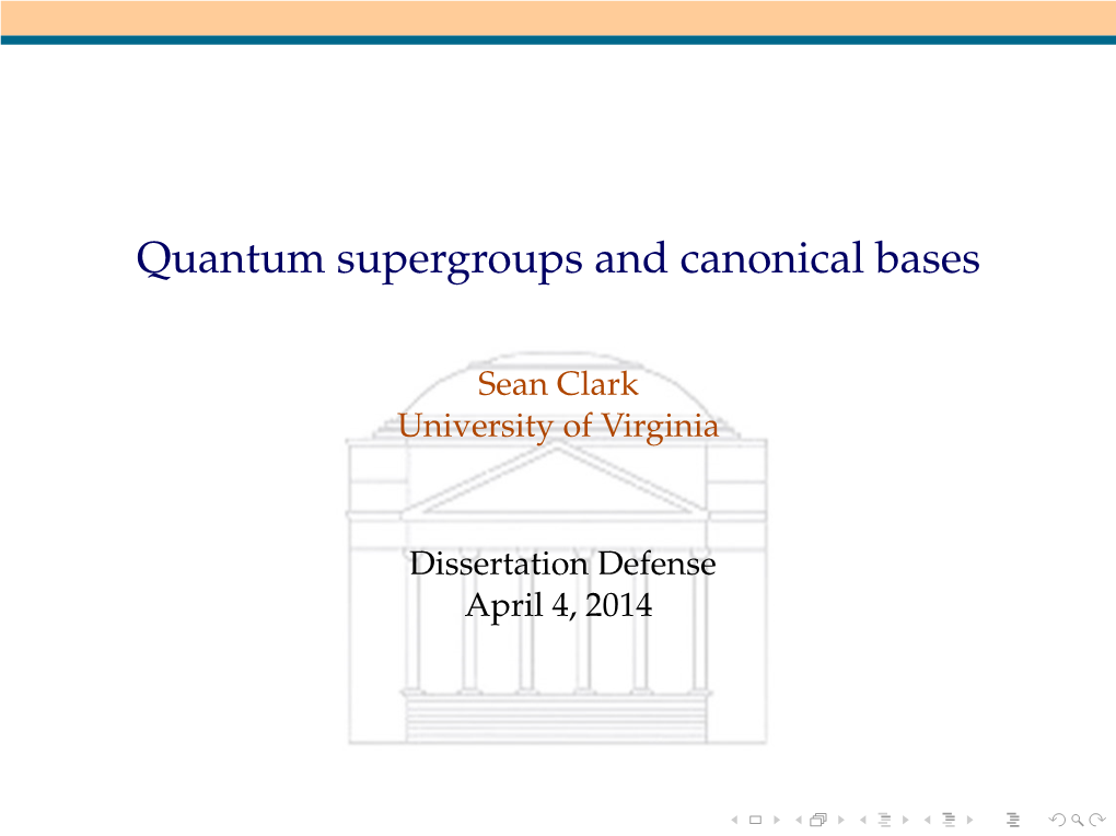 Quantum Supergroups and Canonical Bases