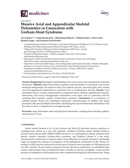 Massive Axial and Appendicular Skeletal Deformities in Connection with Gorham-Stout Syndrome