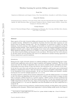 Arxiv:1911.09811V1 [Physics.Bio-Ph] 22 Nov 2019 Help to Associate a Folded Structure to a Protein Sequence