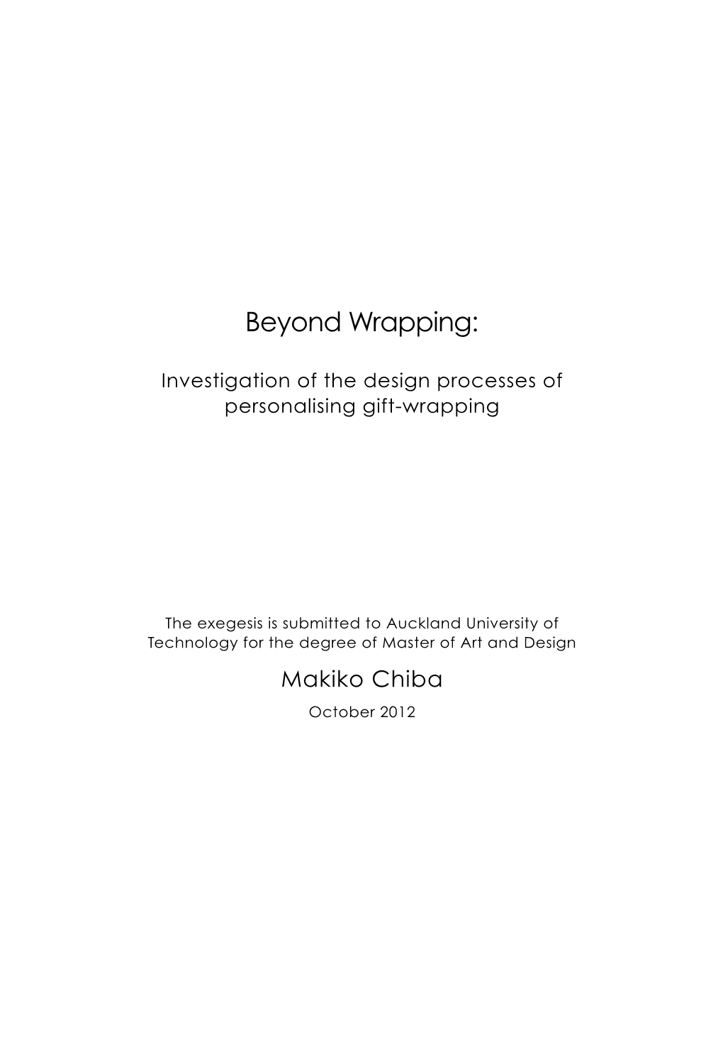 Beyond Wrapping