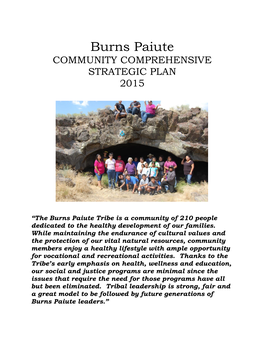 Burns Paiute Community Comprehensive Plan