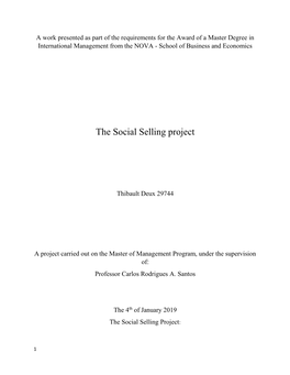 The Social Selling Project