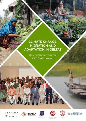 Climate Change, Migration and Adaptation in Deltas: Key Findings