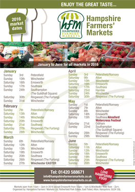 Hampshire Farmers' Markets