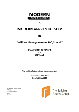 Facilities Management at SCQF Level 7