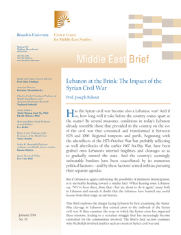 Middle East Brief 76