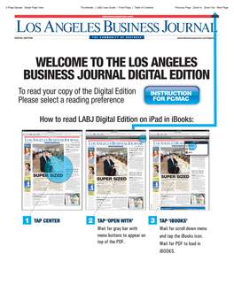 The Los Angeles Business Journal Digital Edition