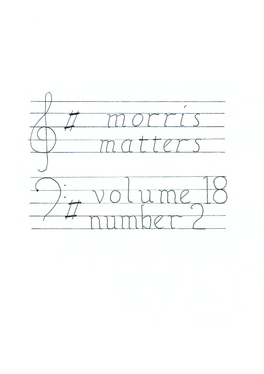 Morris Matters Vol 18 Issue 2