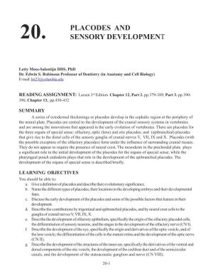20. Placodes and Sensory Development