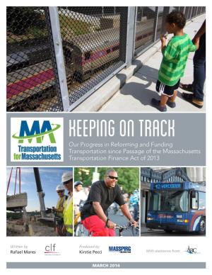 Keeping on Track-Transportation Progress Report