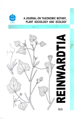 A Journal on Taxonomic Botany, Plant Sociology and Ecology