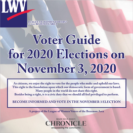 Become Informed and Vote in the November 3 Election