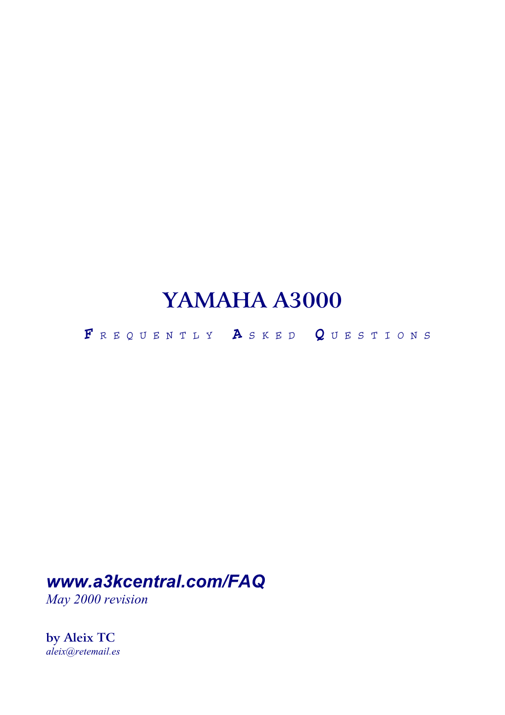 Yamaha A3000
