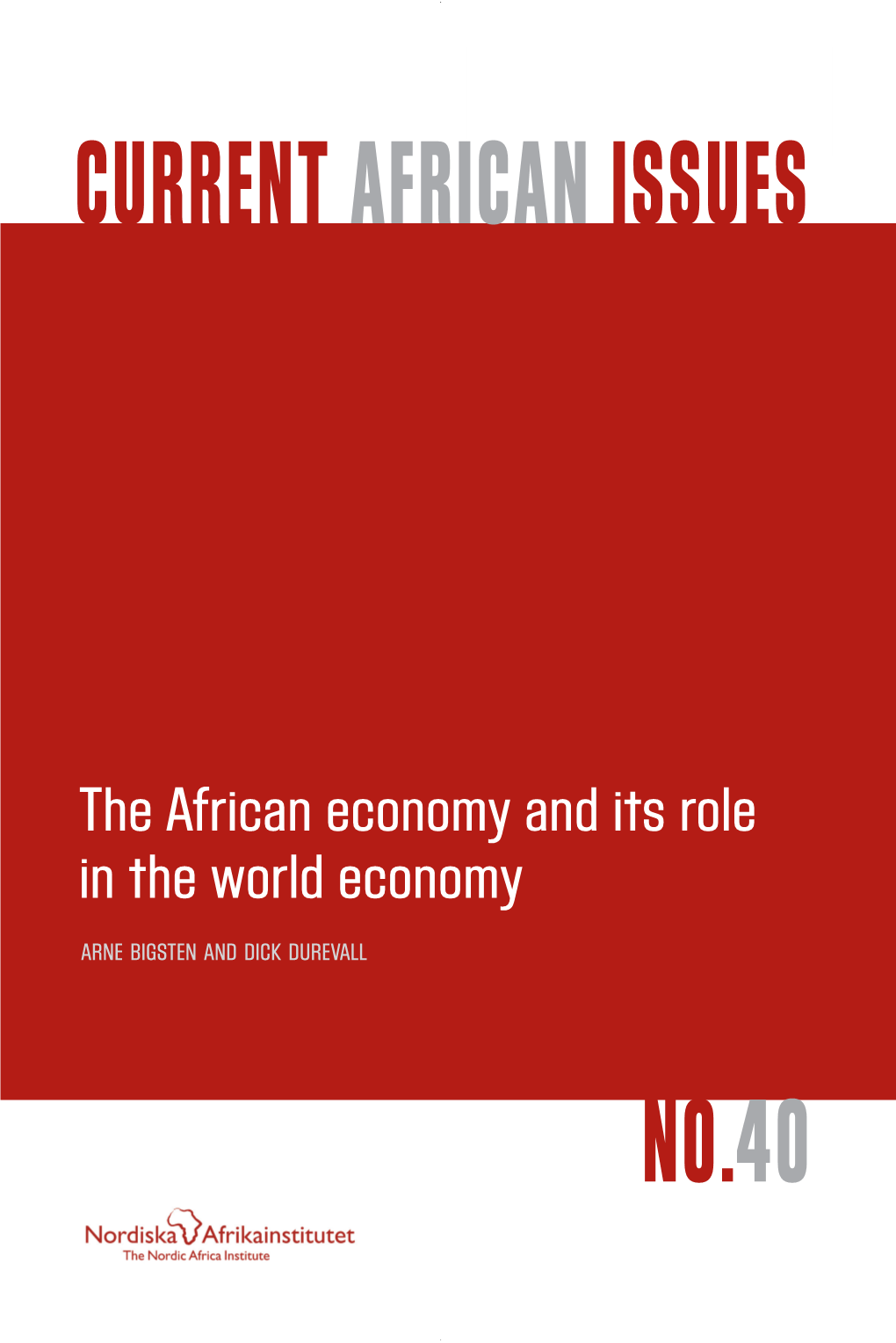 The African Economy and Its Role in the World Economy