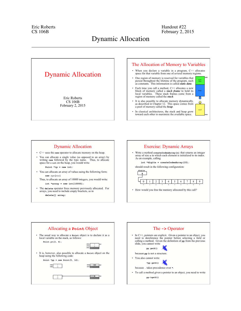 Dynamic Allocation