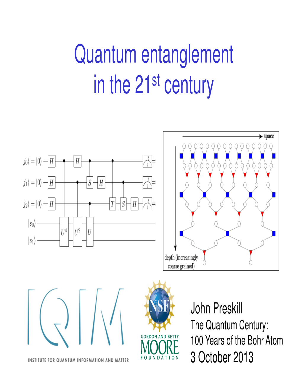 Quantum Entanglement in the 21St Century