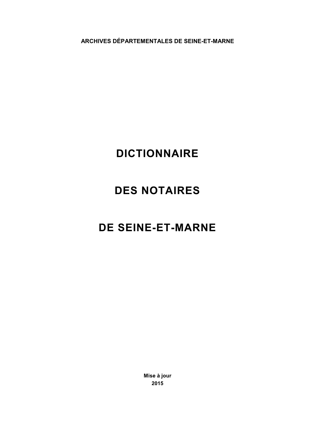 1-Dictionnaire Alphabétique Des Notaires