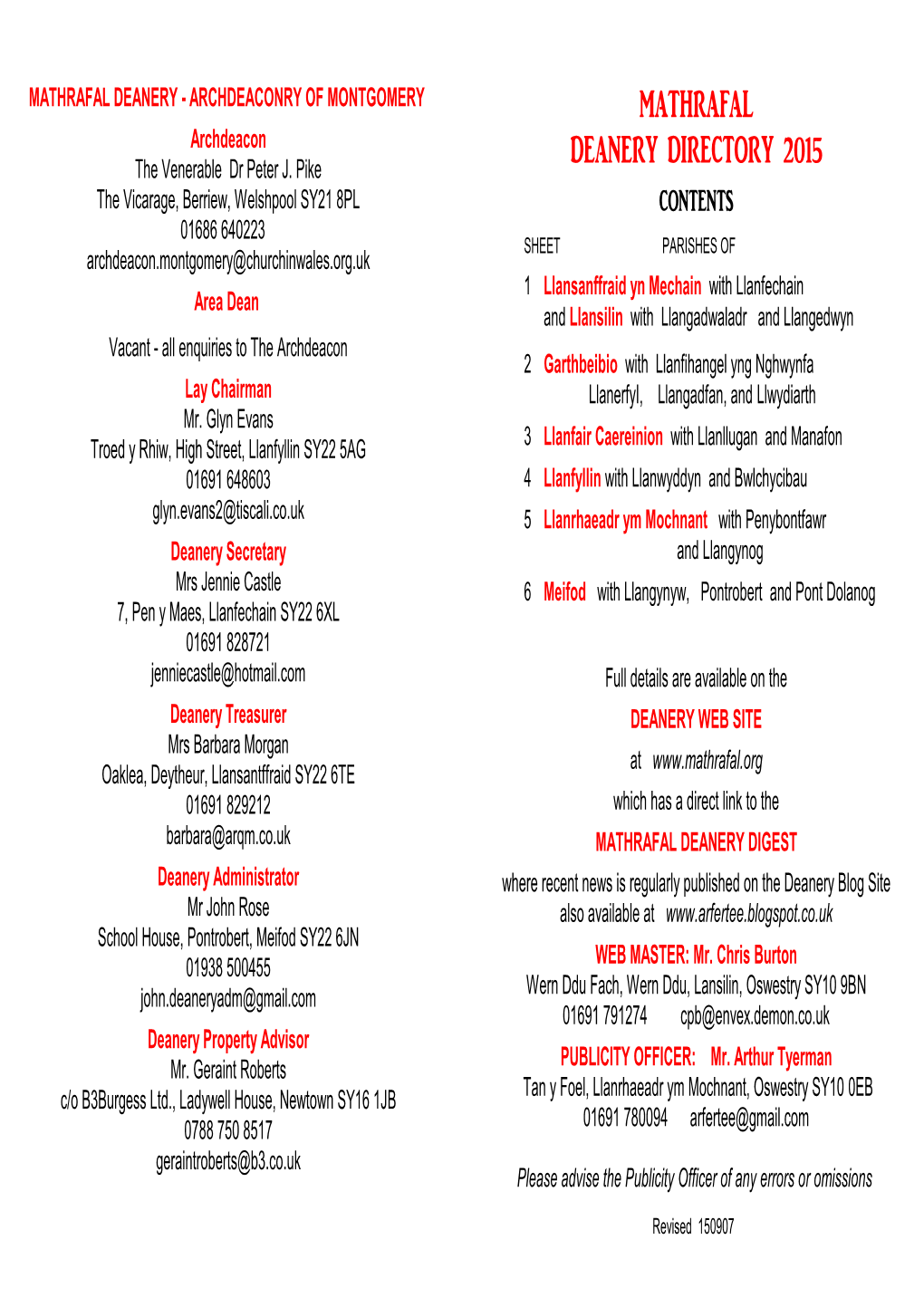 151110# DEANERY DIRECTORY Complete A4.Lwp