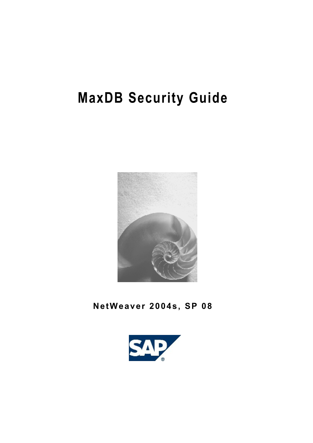 Maxdb Security Guide