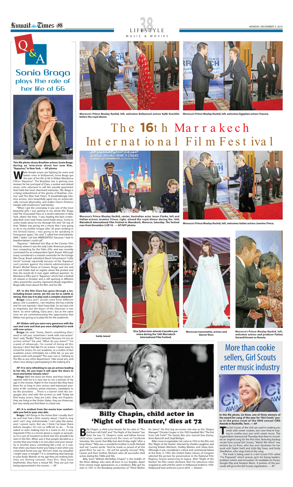 The 16Th Marrakech International Film Festival