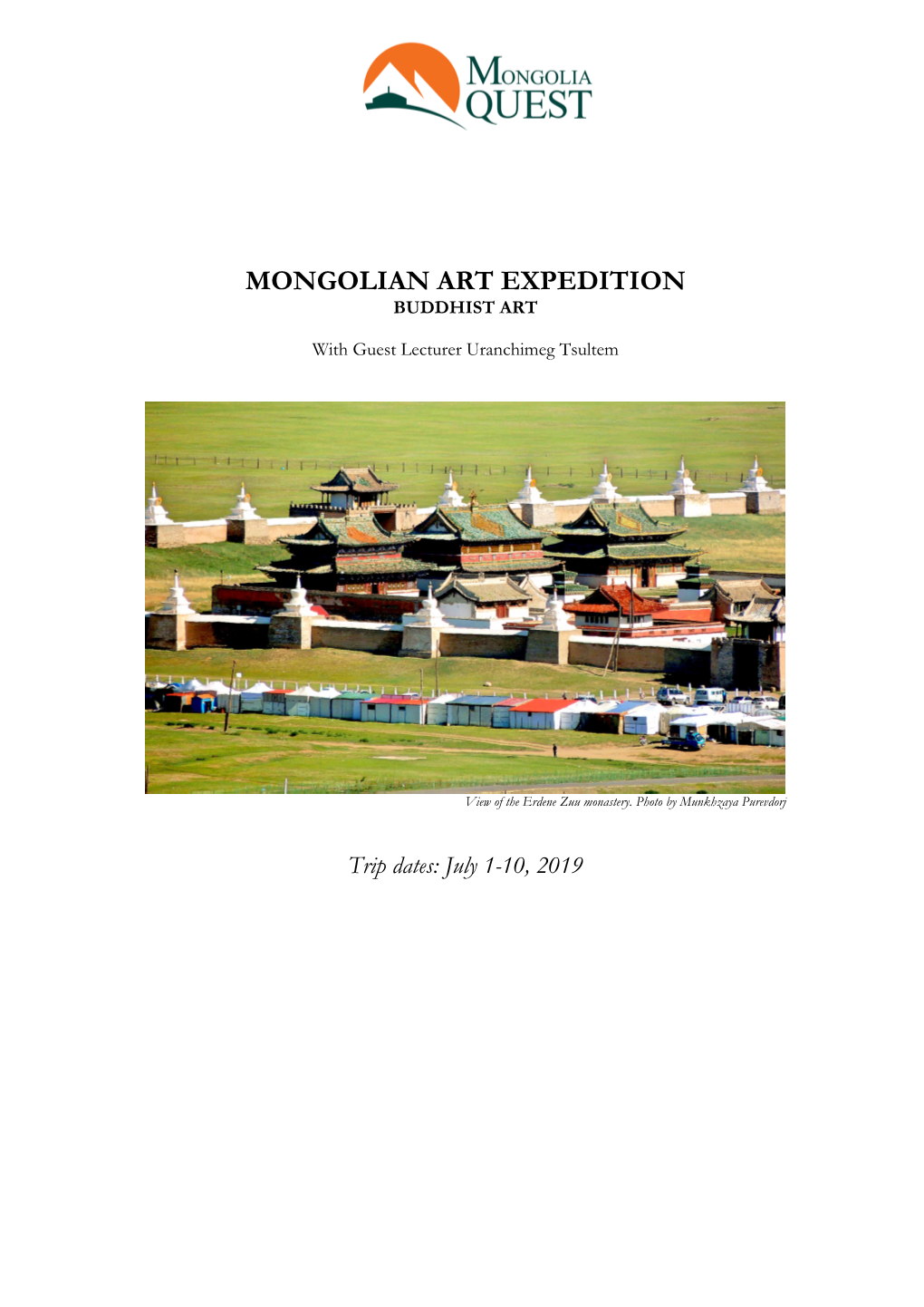 Mongolian Art Expedition Buddhist Art