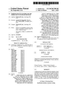 Patent No .: US 10703789 B2