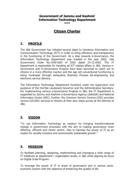 Citizen Charter