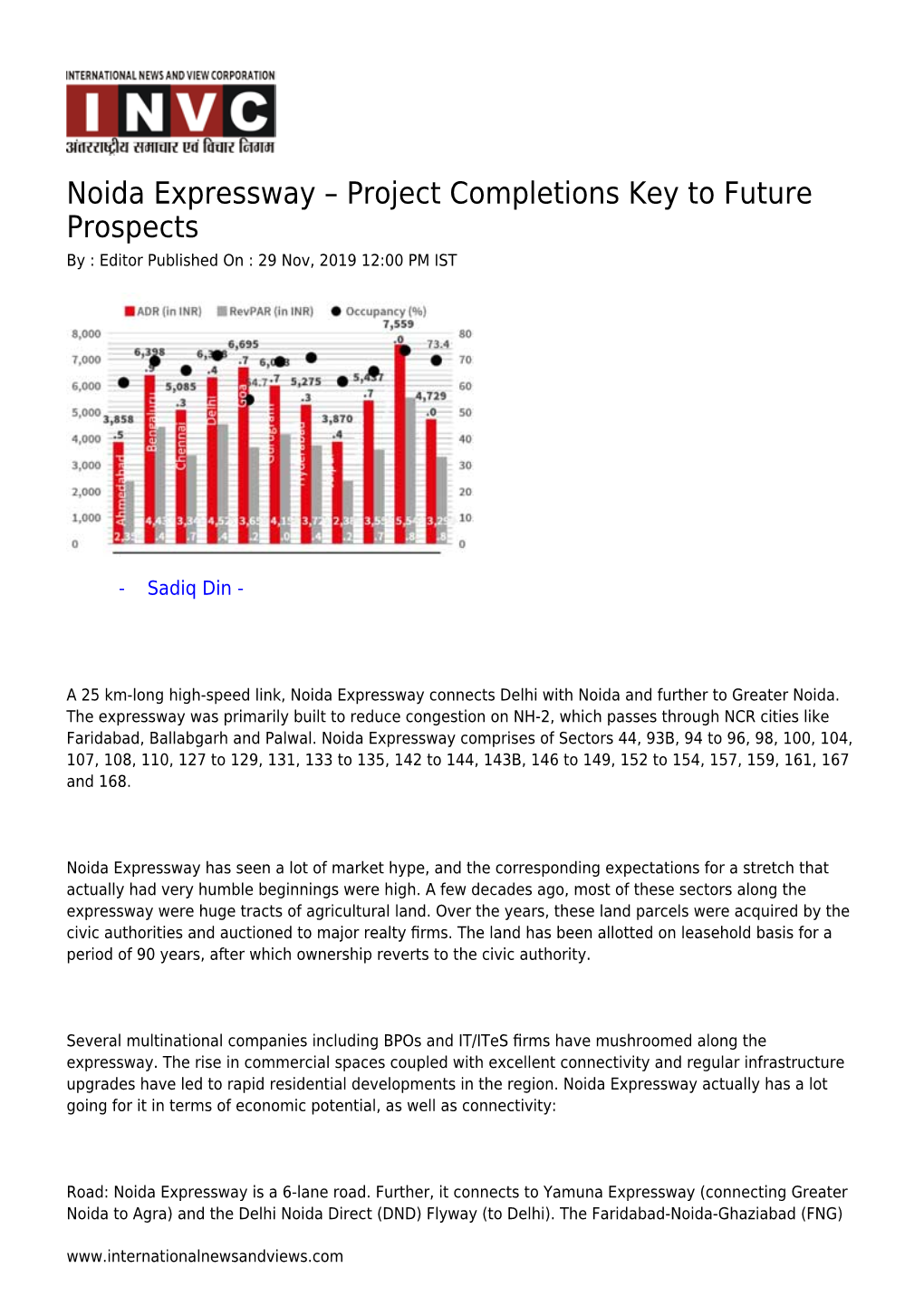 Noida Expressway – Project Completions Key to Future Prospects by : Editor Published on : 29 Nov, 2019 12:00 PM IST