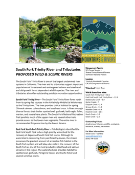 South Fork Trinity River and Tributaries PROPOSED WILD