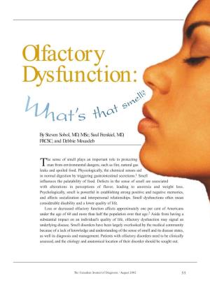 Olfactory Dysfunction