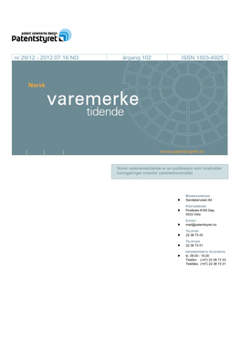 Varemerketidende-Nr29-2012.Pdf